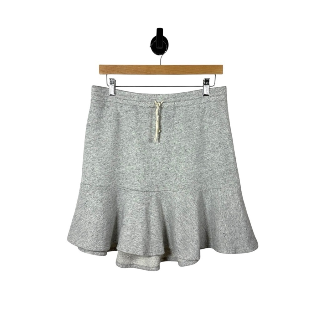 Anthropologie Dolan Left Coast French Terry Swing Skirt Grey Size L